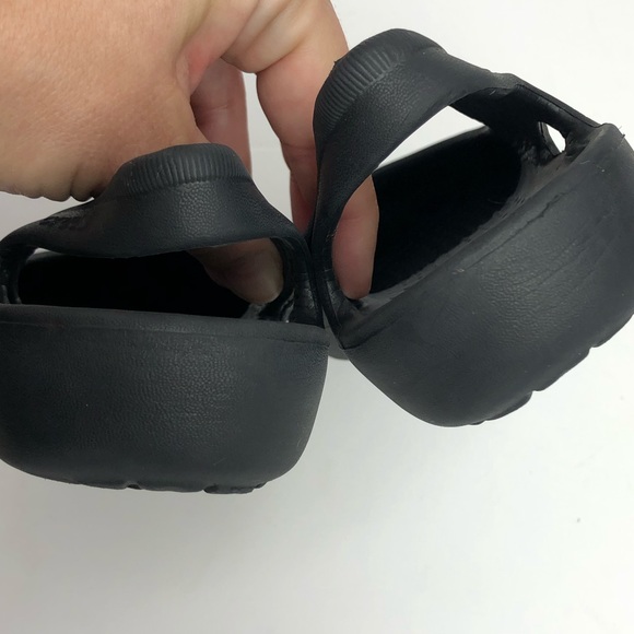 Crocs Malindi Cut Out Slingback Flats Black Size 8 - Picture 4 of 7
